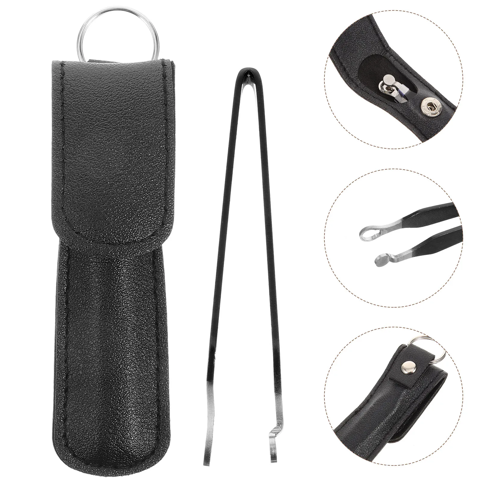 

1 set 1 Set Stainless Steel Trimmer Round Clipper For Men Reusable Metal Nasal Clipper Ear Hair Grooming Tool With Case Nose Ear
