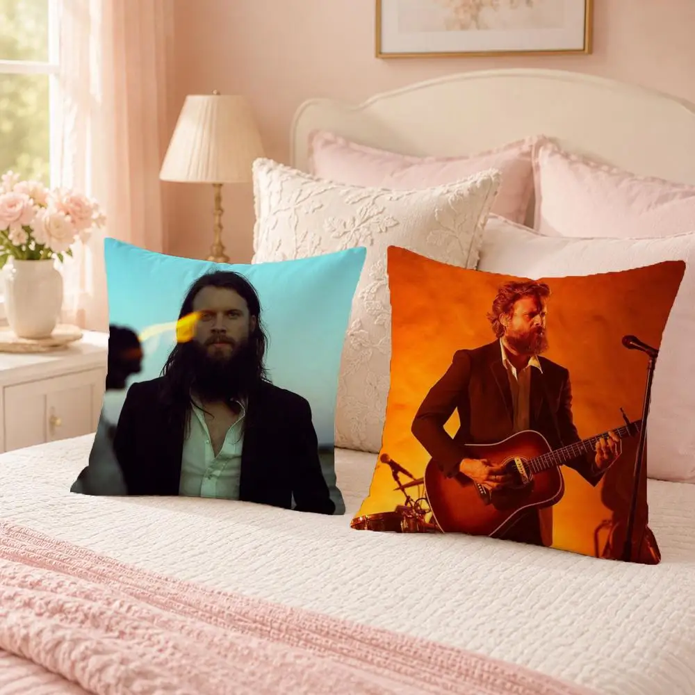 Pop Singer F-Father John MistyS Cushion Cover Soft Skin Friendly Cloud Like Comfort Pillow Cover for Sofa Bed Seat