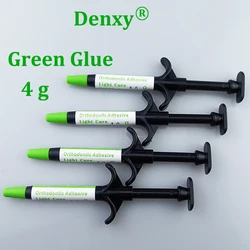 Green Glue-4g/tube-Denxy-1/2pc Dental Bracket Adhesive Orthodontic Green Glue Light cure Orthodontic bonding Orthodontic Bracket