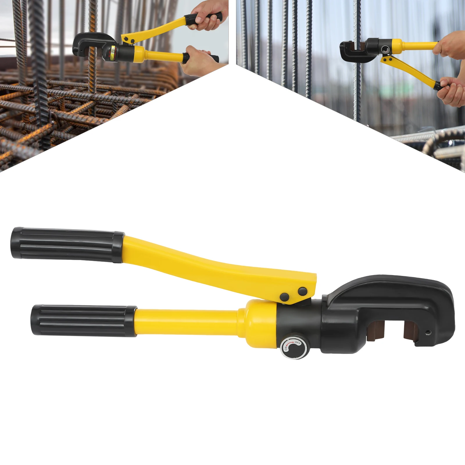 

13 Ton Hydraulic Rebar Wire Rope Cutter 4-22 mm Steel Cutting Tool