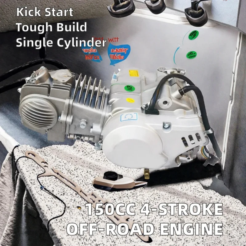 

New 140cc 150cc Z40 Camshaft 4-Stroke Off-Road Motorcycle Engine Assembly with Electric Start & CDI Ignition Kick-Operated
