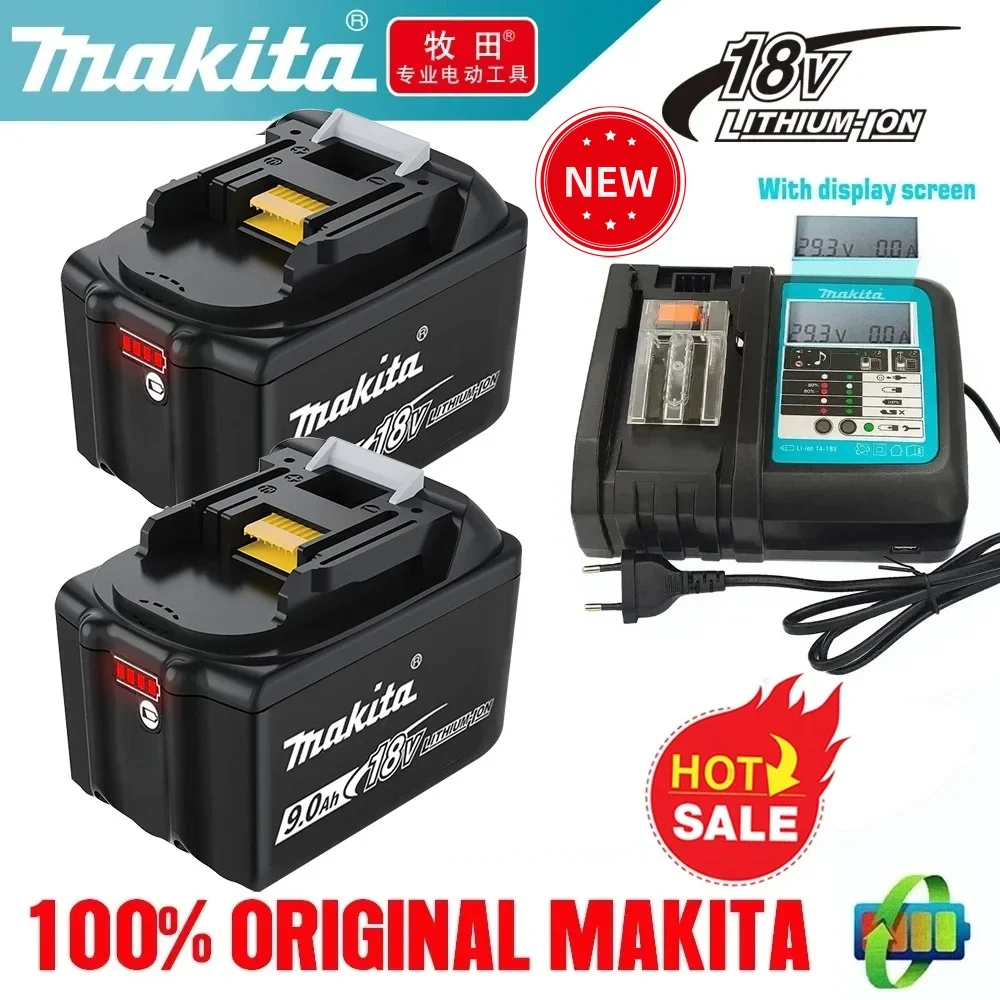 

NEW Makita 18V 9.0Ah/6.0Ah Battery BL1890 Rechargeable Battery 18V Replacement Power Tool Battery For Makita BL1830 BL1860BL1840