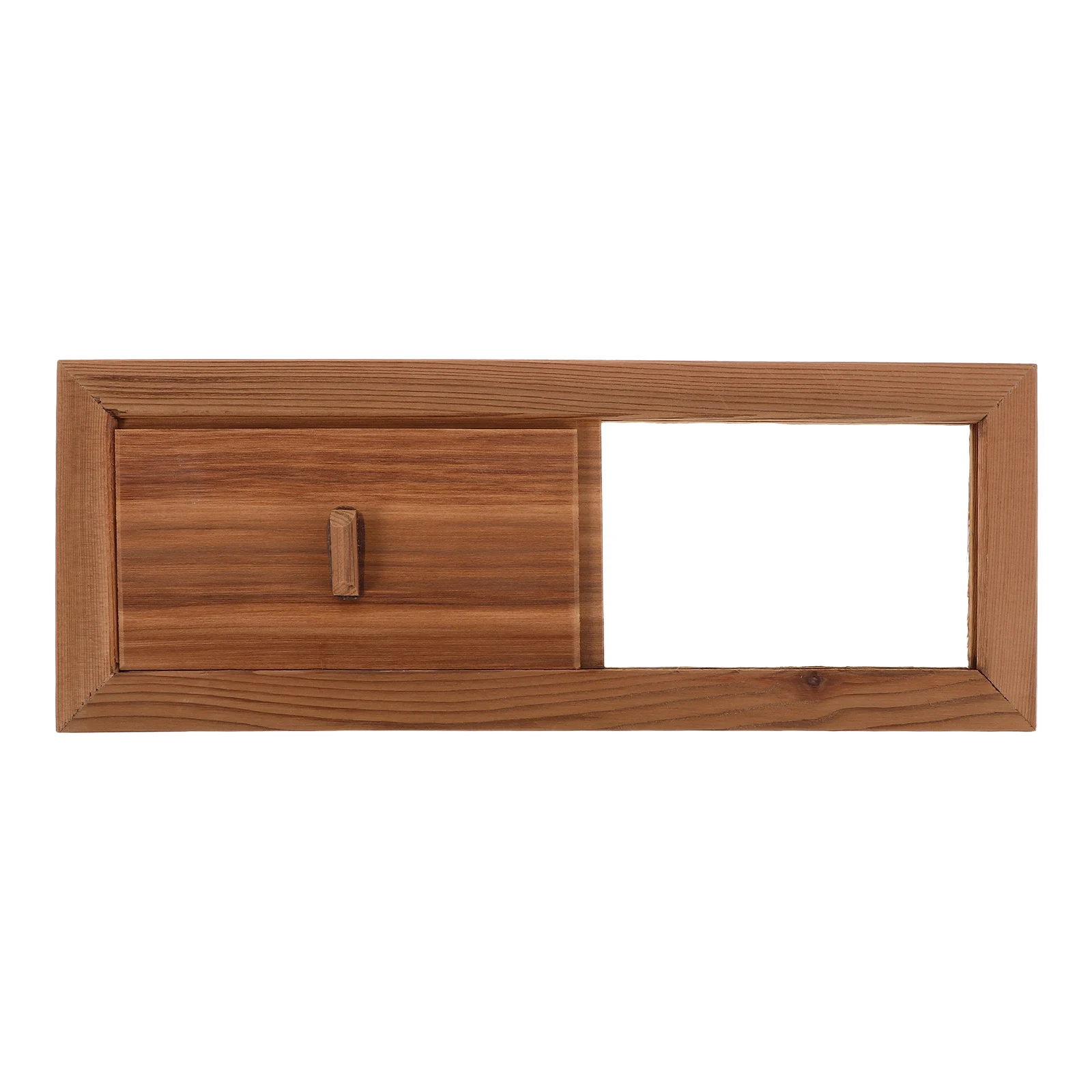 

Cedar Wood Sauna Air Circulation Kit Wooden Window Equipment Room Ventilation Windows Airflow