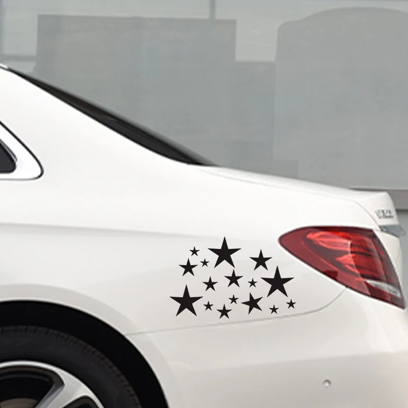 G077 20X13CM Vinyl Decal STARS Car Sticker Waterproof Auto Decors on Car Body Bumper Rear Window