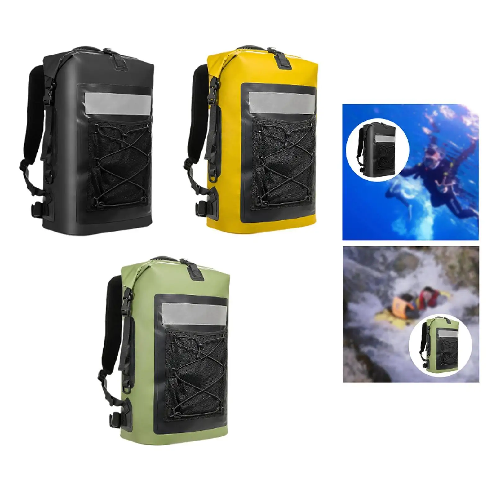 

Водонепроницаемая сумка для хранения, сумка для снаряжения для плавания, 35 л, легкая регулируемая сумка через плечо