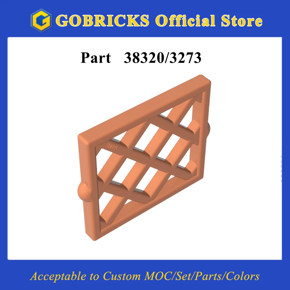 

Gobricks 1 шт. MOC стержни для окон 1 x 2 x 2 кирпича, совместимые с моделью 38320 3273, детали строительных блоков, детская игрушка для сборки своими руками