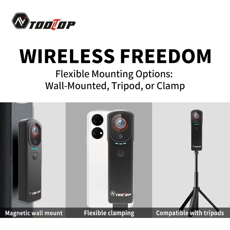 Immagine 5: Termocamera TOOLTOP T9 WIFI Termocamera 256*192 per smartphone Android iOS -20~550 ° Ispezione del circuito domestico per riscaldamento a pavimento C
