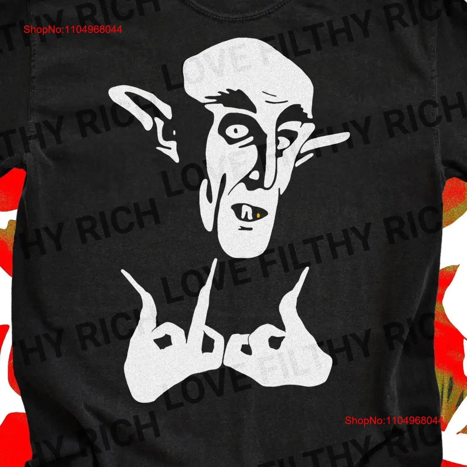 Nosferatu تي شيرت خمر مصاص دماء فيلم الرعب الكلاسيكية العد أورلوك الدم ميرش 2024 خمر غسلها امتدت تنفس