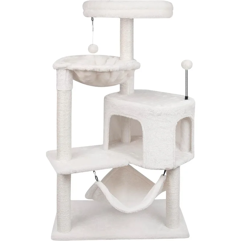 

39.4'' Cat Tree with Cat Condo and Big Hammock