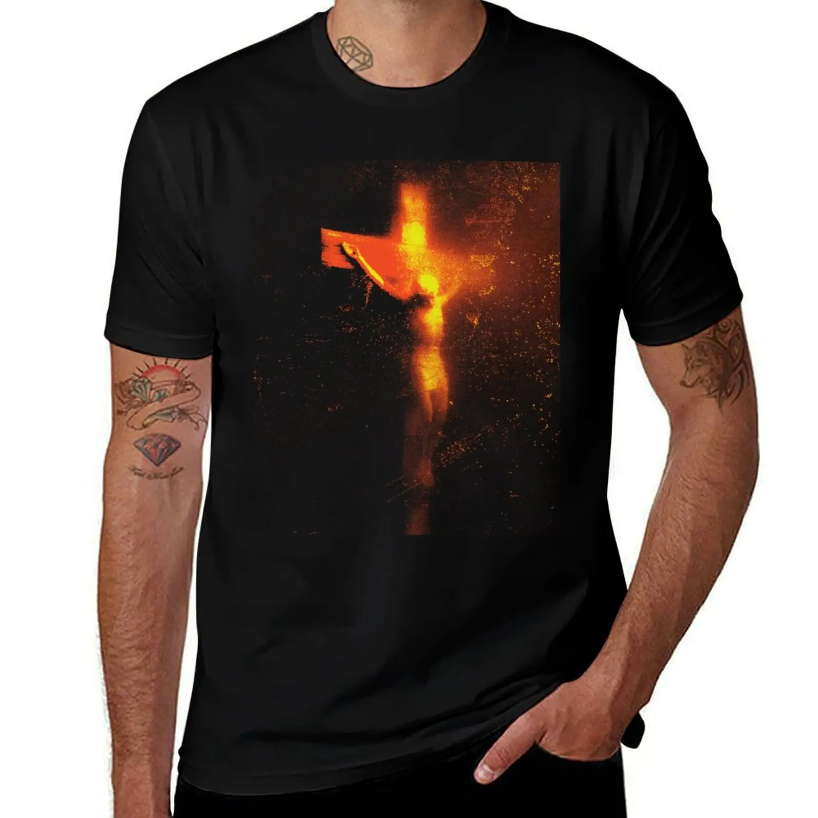 Piss Christ, Andres Serrano - Vintage Shirt T-Shirt man t shirt graphic cotton t shirts man 100% man t shirt luxury T-Shirt