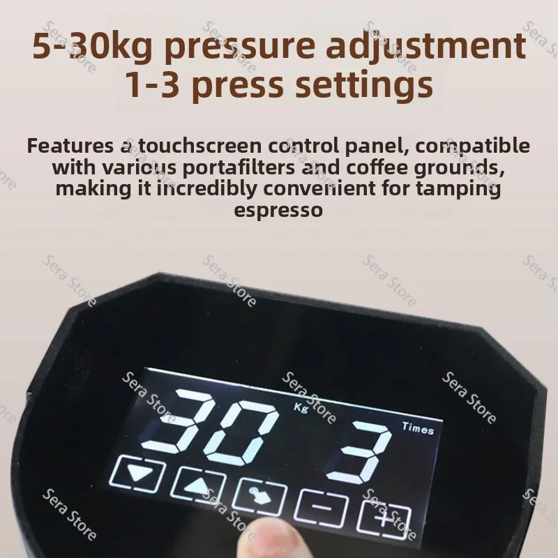 Commercial Electric Coffee Powder Press Silent Electric Constant Pressure Automatic Filling 58mm Coffee Powder Press