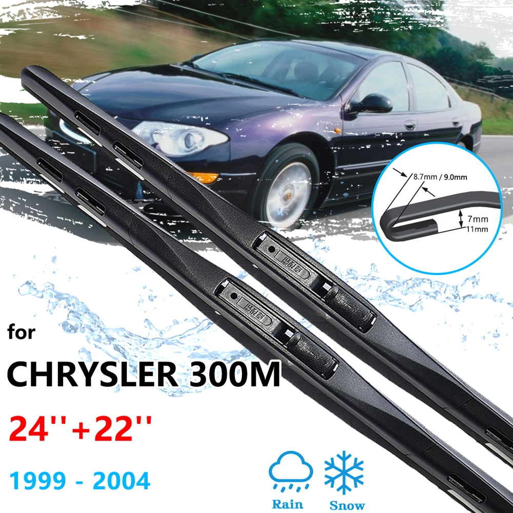 

For Chrysler 300M 1999~2004 Car Brushes Wiper Blade Cleaning Window Windshield Windscreen Cutter Washers U J Hook Arm Auto Parts