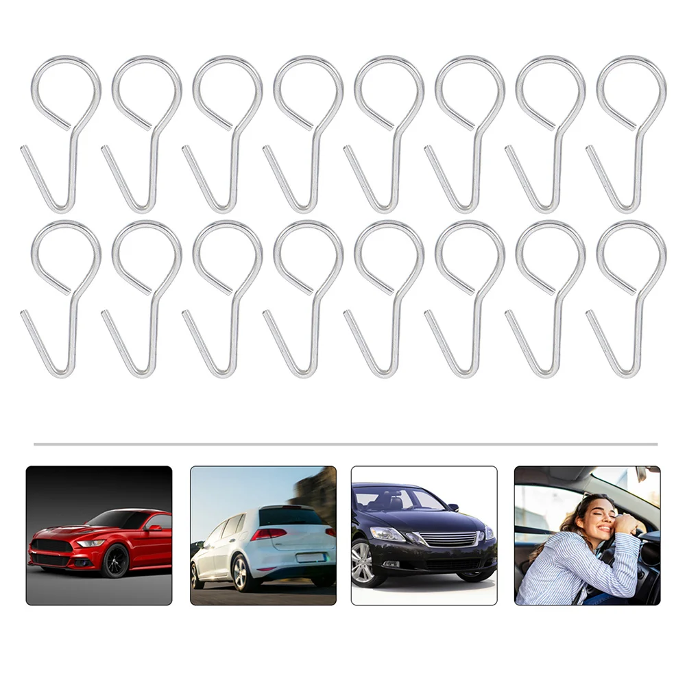 

50Pcs Car Seat Hooks S Type Metal Fixing Hooks Secure Seat Covers Installation Camper Trailer Accessories Multifunctional Hook