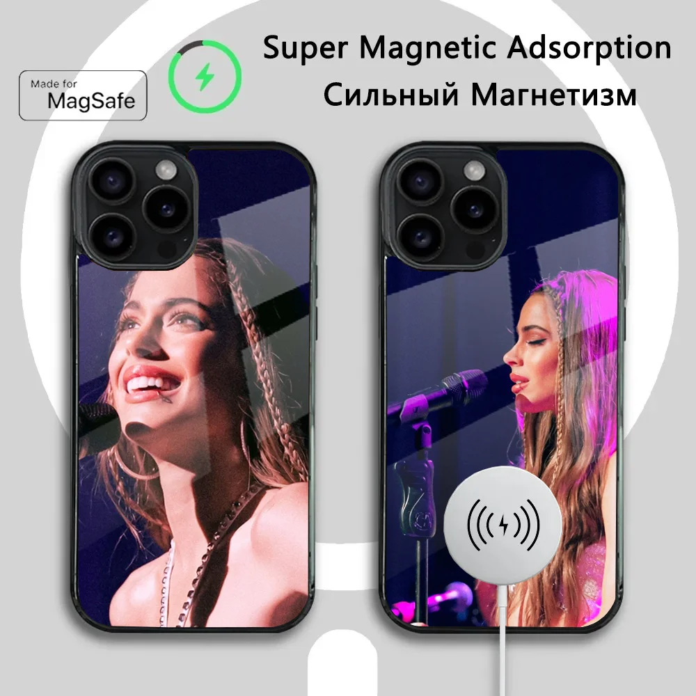 Singer T-TINI Martina Stoessel Phone Case For iPhone 16 15 14 13 12 11 Plus,Pro,Max Mini Magsafe Magnetic Wireless Charging