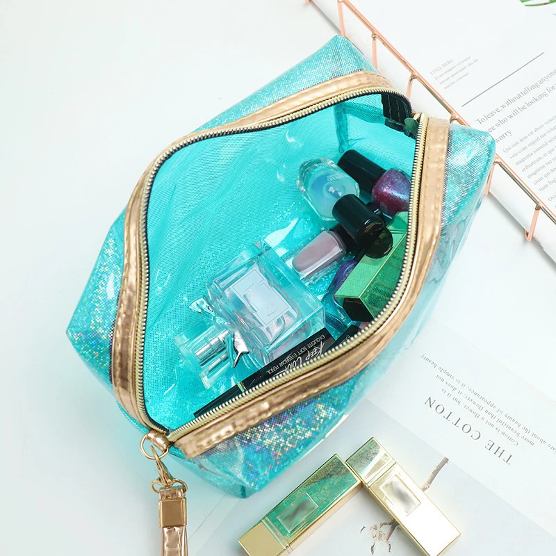 Transparent Makeup Kits Storage Bag Female Toiletry Swimming Bag Organizer PVC Women\'s Beauty Case Cosmetic Bag Cosmetiquera