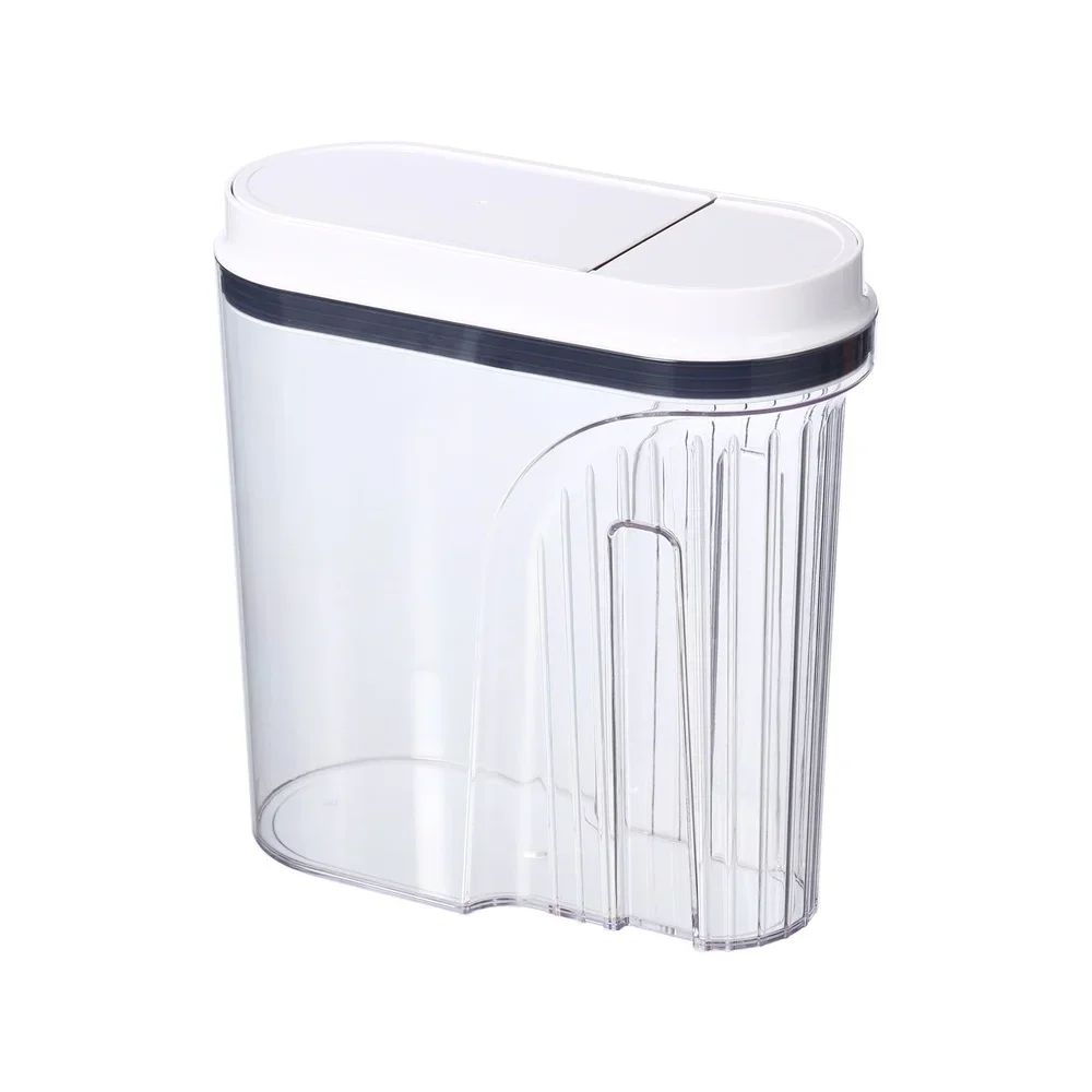 حاوية حبوب محكمة الغلق مع غطاء منبثق سهل الصب وخالي من مادة BPA، وعاء تخزين الطعام المتين، آمن للاستخدام في غسالة الأطباق، عملية بيد واحدة