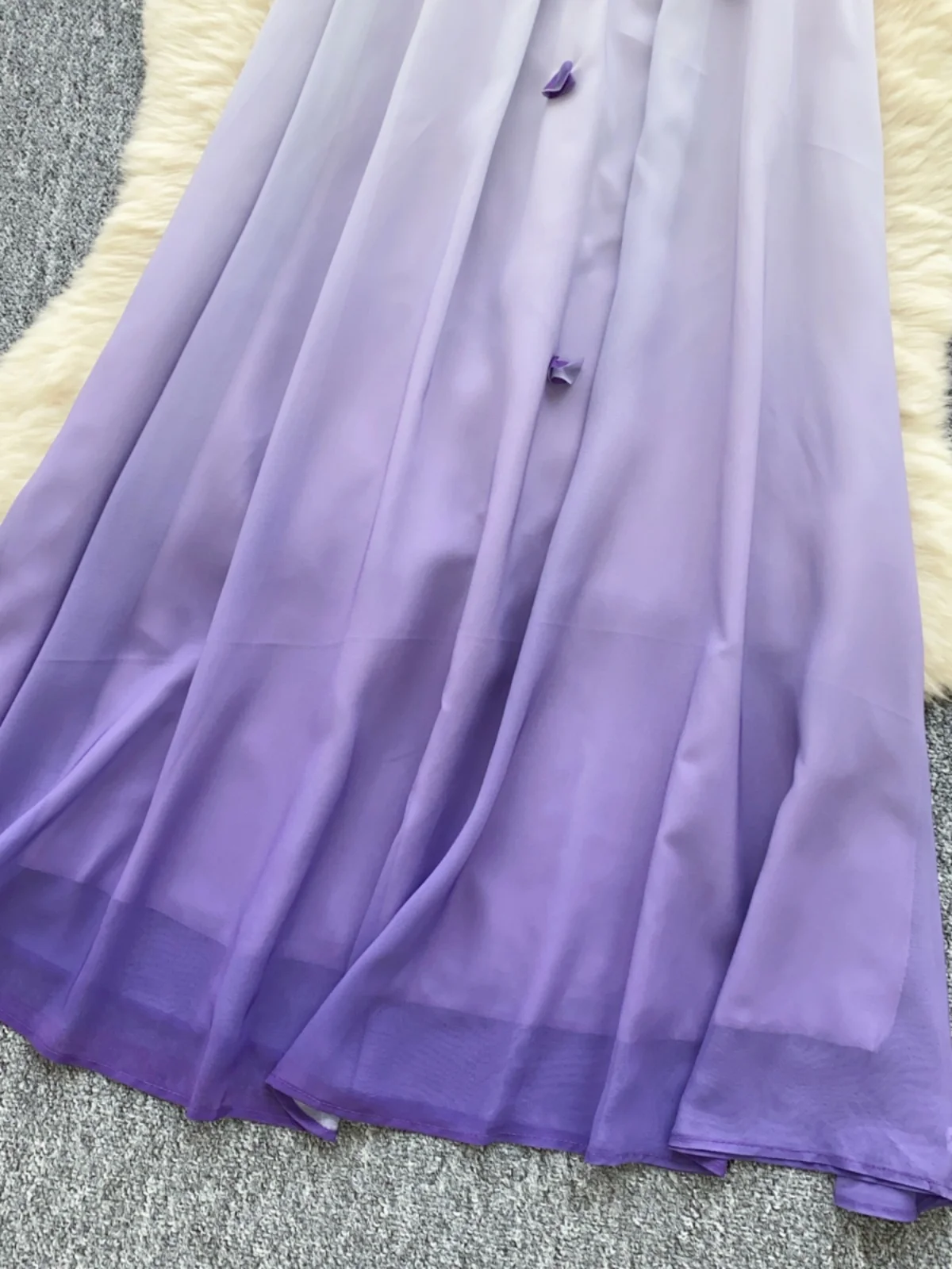 Vestido de Mujer con Deadado de Color Mo adual, Estampado Floral, Sin Tirantes, Falda Larga de Hada, Estilo Coreano, ...