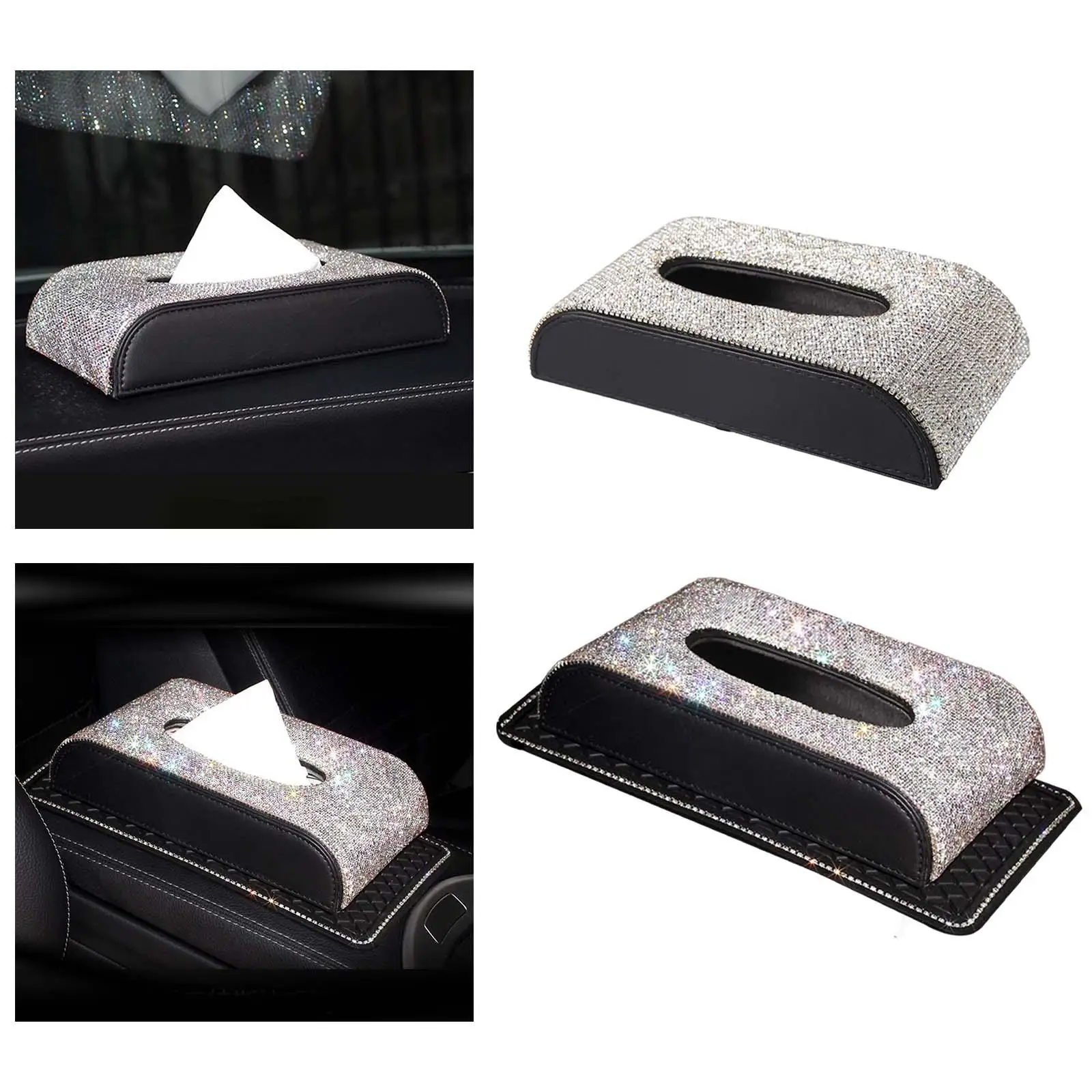 Tissue Box Bling Napkins Container for Tissues Napkins Night Stand Desk Tissue Box Bling Napkins Container for Tissues Napkins Night Stand Desk