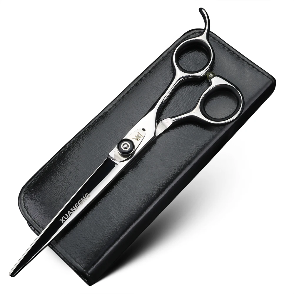 

XUANFENG 7-inch hair scissors 440C steel barber cutting scissors with adjustable tension screw