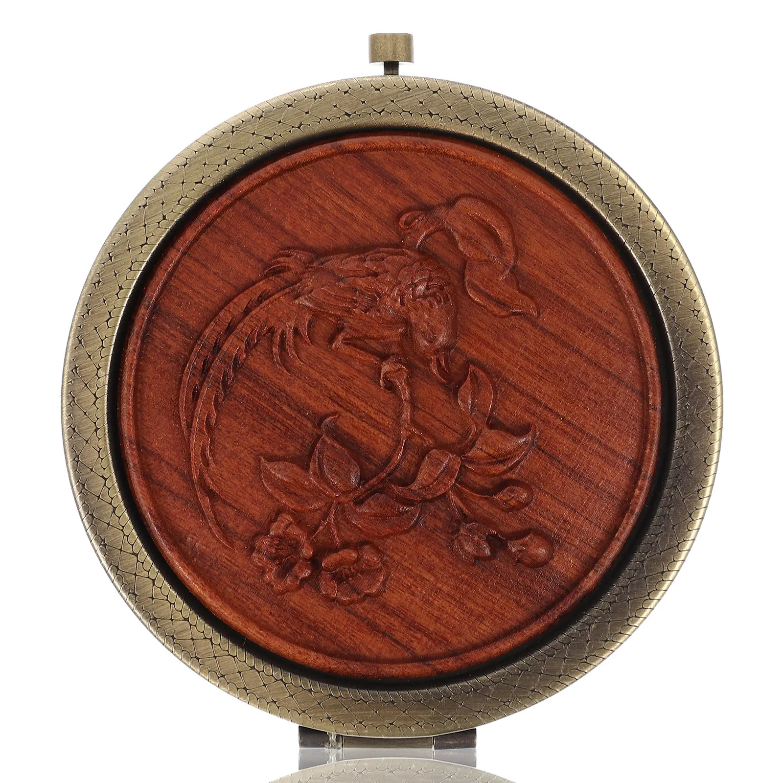 Tragbarer Retro-Schminkspiegel, kompakter, doppelseitiger, faltbarer Kosmetikspiegel für Frauen, Teenager, Mädchen, Reisen, Outdoor, Einkaufen, unverzichtbar