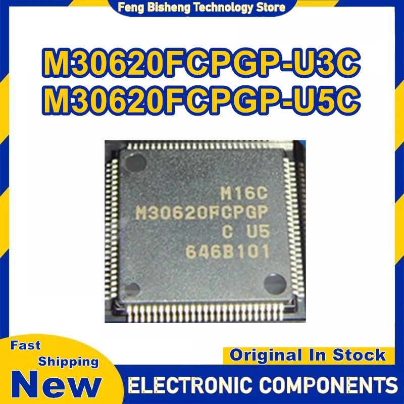M30620FCPGP-U3C M30620FCPGP-U5C M30620FCPGP M30620 30620FCPGP QFP100 16-bit microcontroller chips in stock 1PCS/LOT