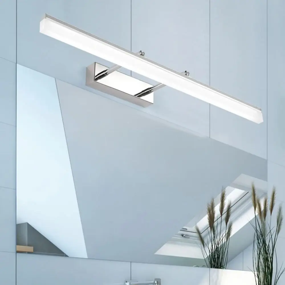 

Electroplate 9W 40CM LED Wall Light No-Drill Anti-fog Bathroom Mirror Lamp Waterproof Retractable Vanity Mirror Light Washroom