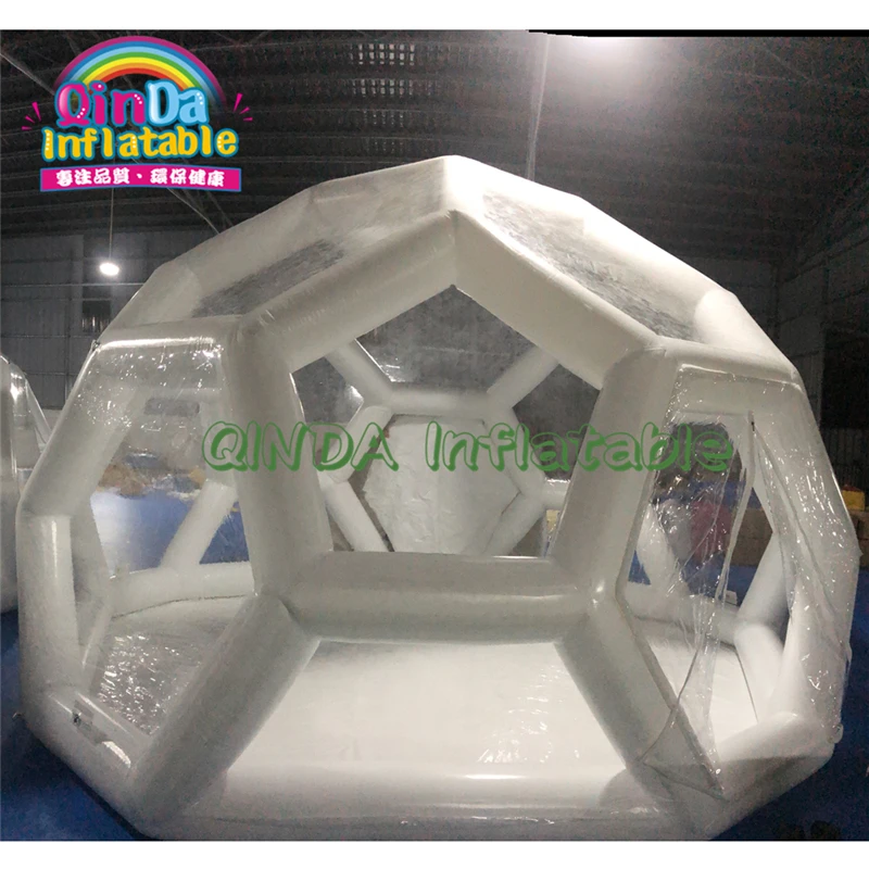 PVC Transparent Inflatable Football Dome Bubble Tent For Outdoor Camping Meeting Space,Event Room,Air Dome Luna Tents