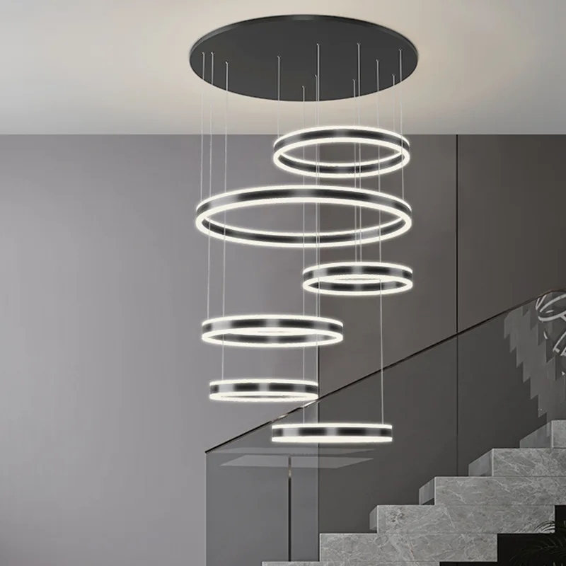 

Modern Home Decor Dining Room Pendant Lamp Lights Indoor Lighting Ring Ceiling Lamp Hanging Led Chandelier Lamps for Living Room