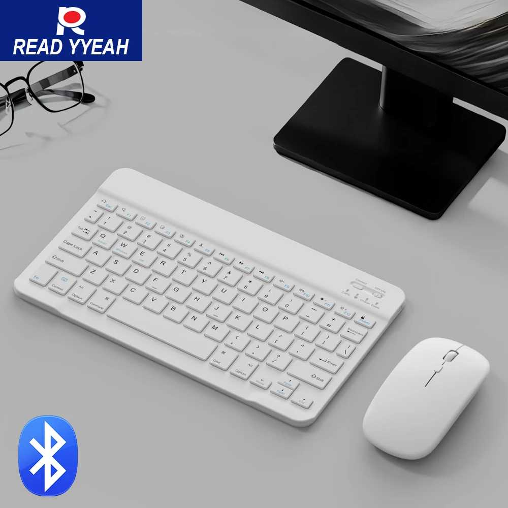 READYYEAH Bluetooth Keyboard For IPad Xiaomi Samsung Tablet Phone Laptop PC Wireless Keyboard Mouse For Android iOS Windows