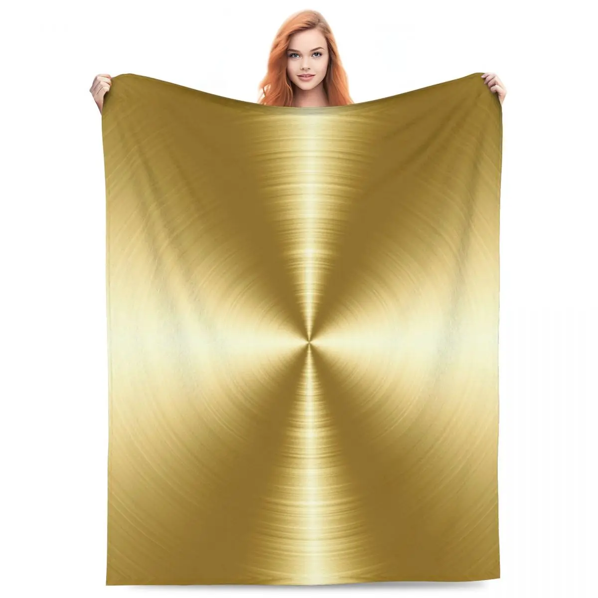 

Матовое золото, радиальные металлические одеяла, фланелевые диванные портативные пледы для дома, спальни, уличные пледы, покрывало, одеяло