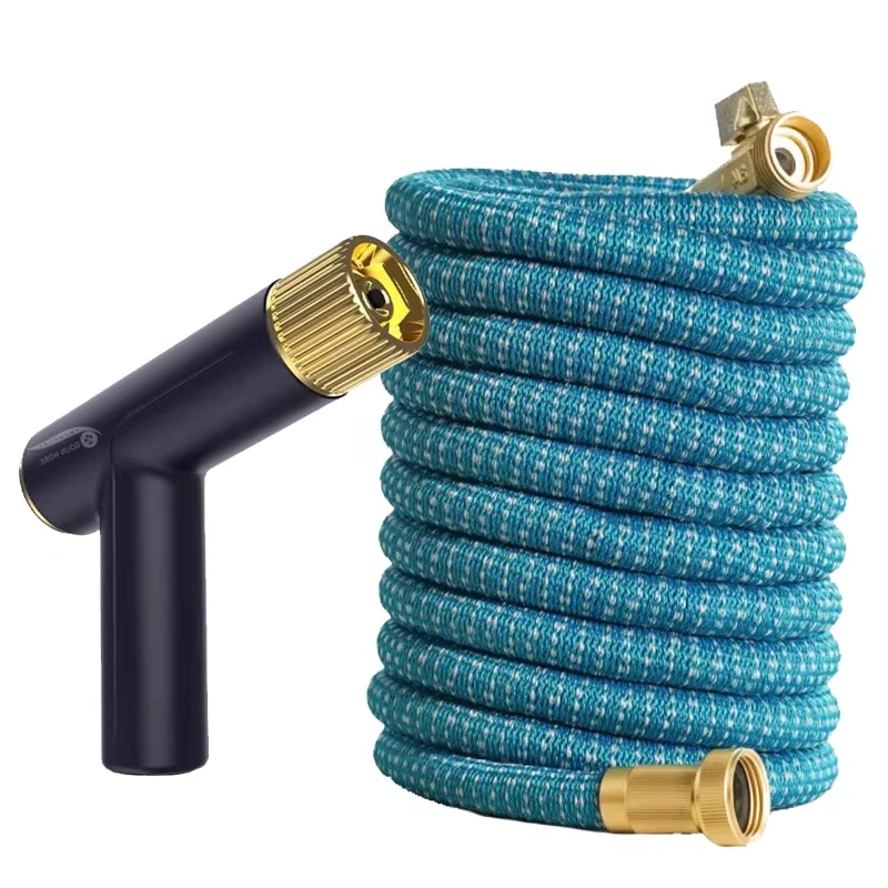 Home And Garden Watering Hose, High-Pressure Water Gun, Adjustable, American Standard 3/4 Connector, Garden Watering Supplies