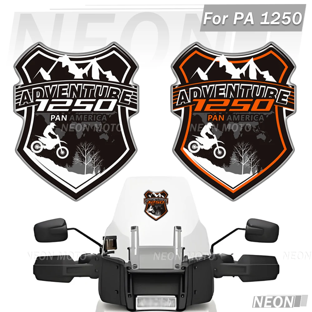 

For HARLEY Pan America PA 1250 PA1250 Motorcycle Wind Deflector, Windshield Stickers Tank Pad Protector Trunk Knee Decals Kit