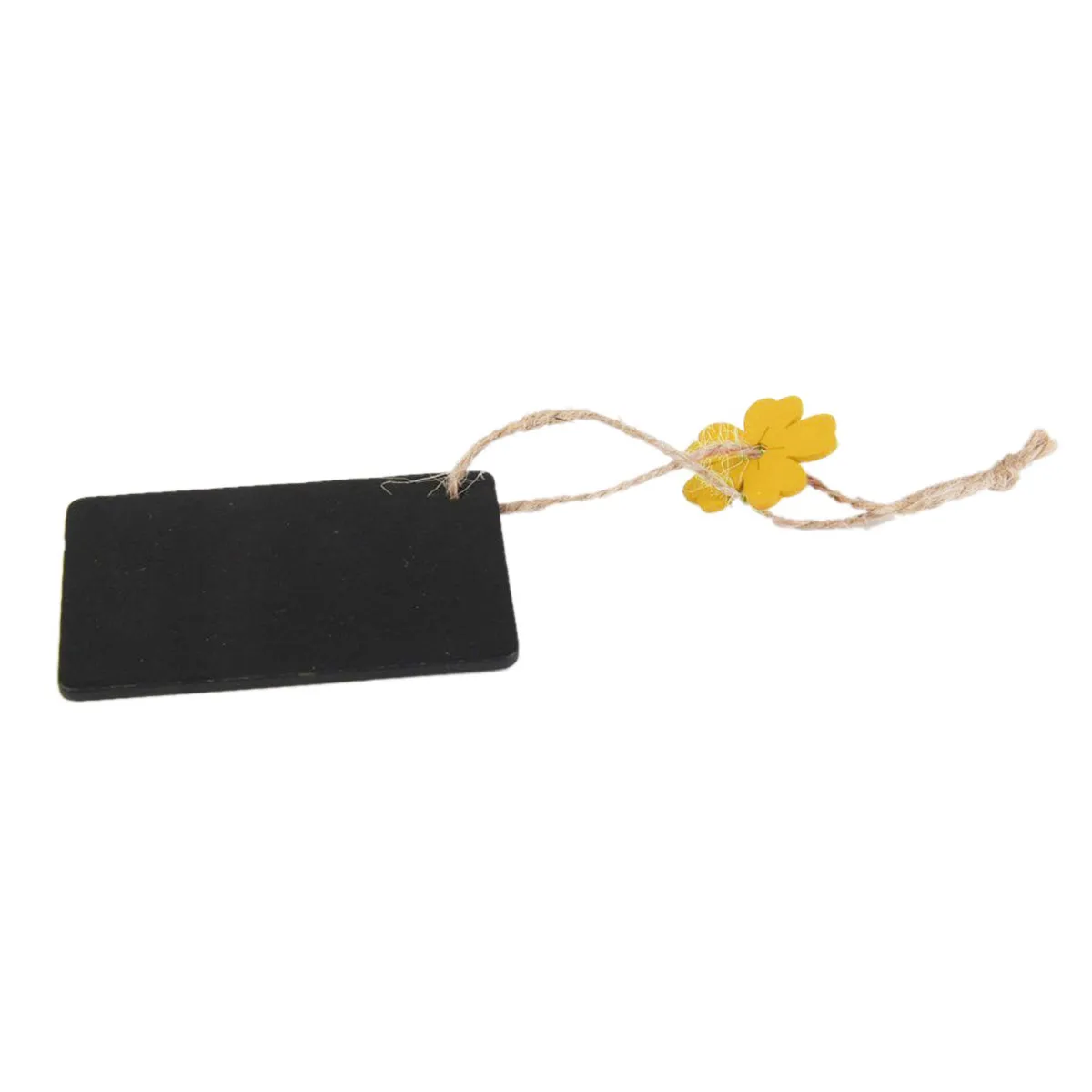 

10Pcs Wooden Blackboard Price Tags Double Sided Hanging Twine Vintage Style Rustic Tags Wedding Favor Gift Decoration Flowers