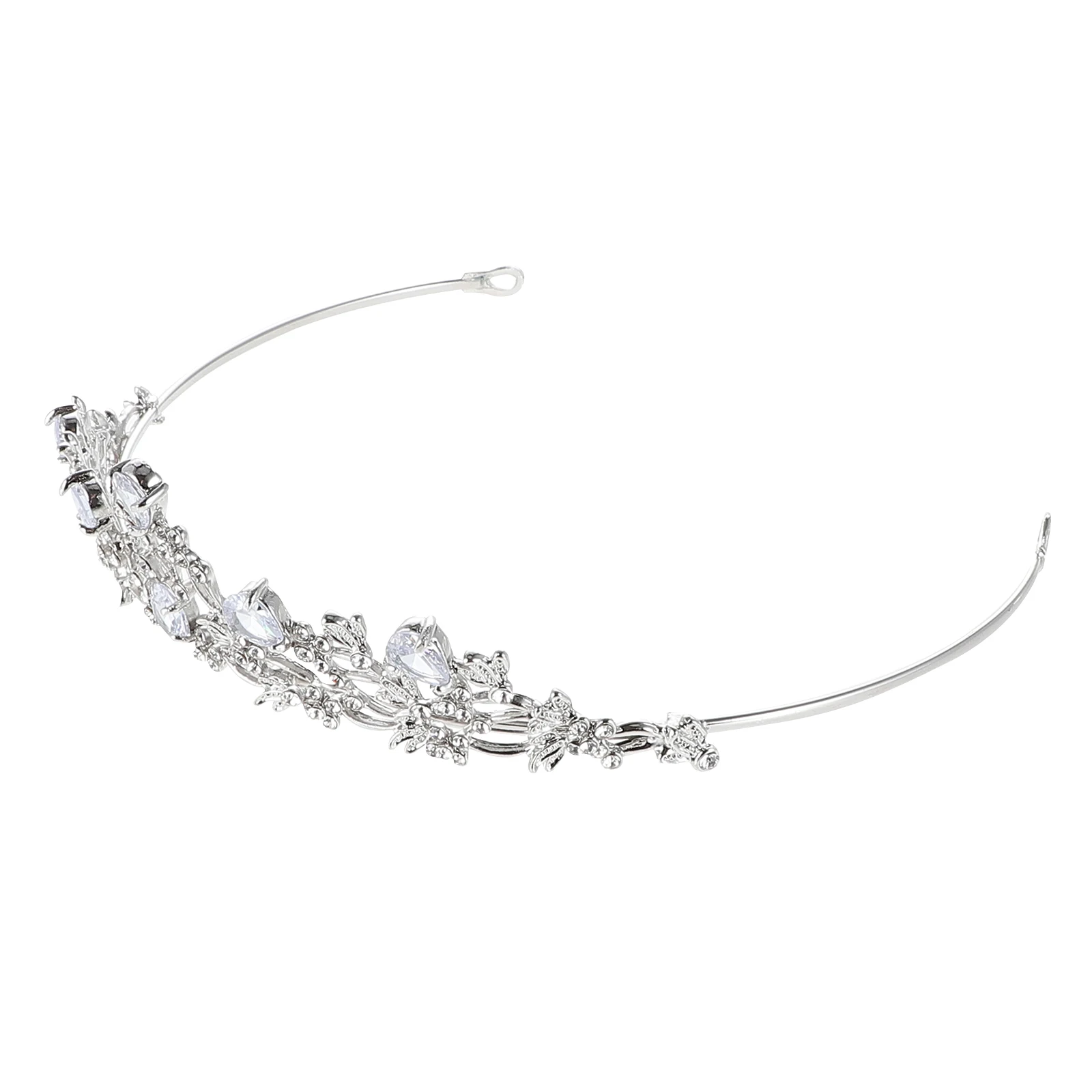 

Zircon Bridal Tiara Crown White K Crystal Elegant Wedding Party Hair Accessories Women Tiara Wedding Bridal Crown
