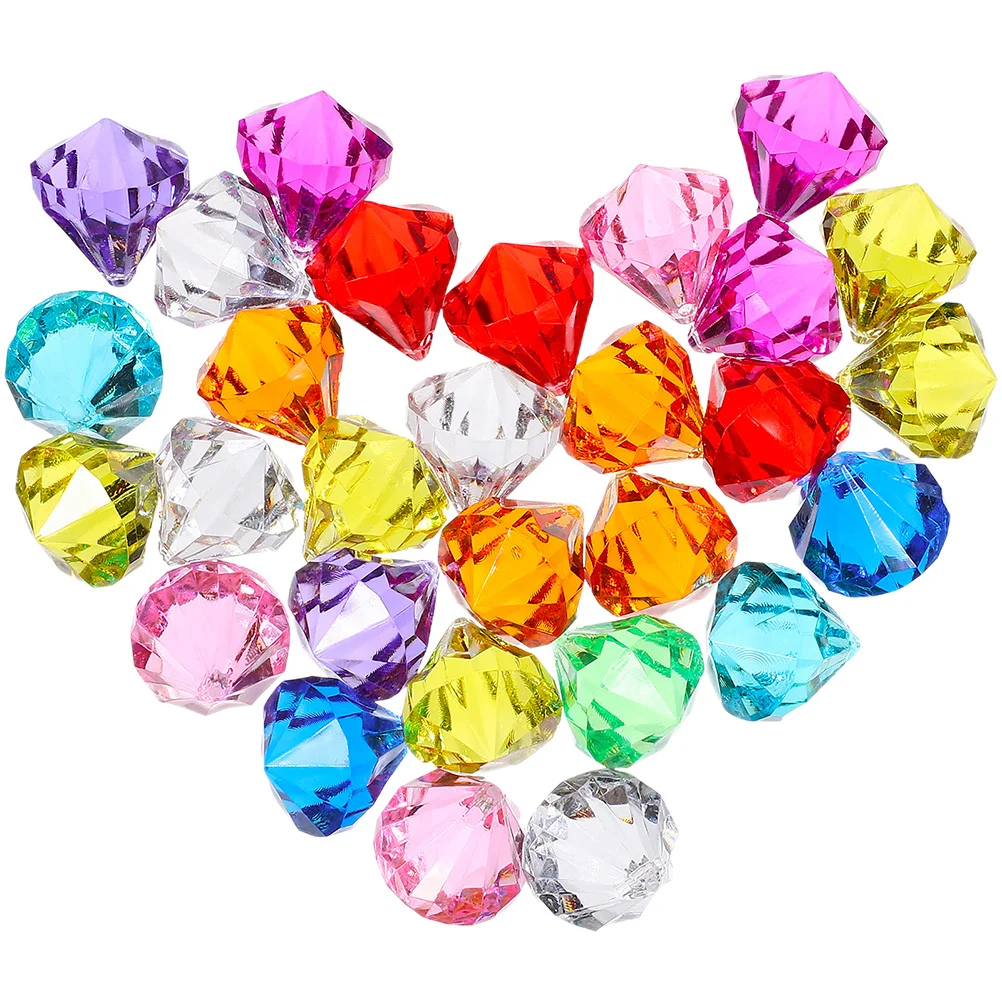 

100Pcs Acrylic Diamond Gems Pirate Treasure Hunt Table Decoration Diving Gems Jewelry Display Craft Party Favors