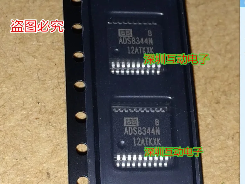 Free shipping   ADS8344N ADS8344NB BB  SSOP-20     10PCS