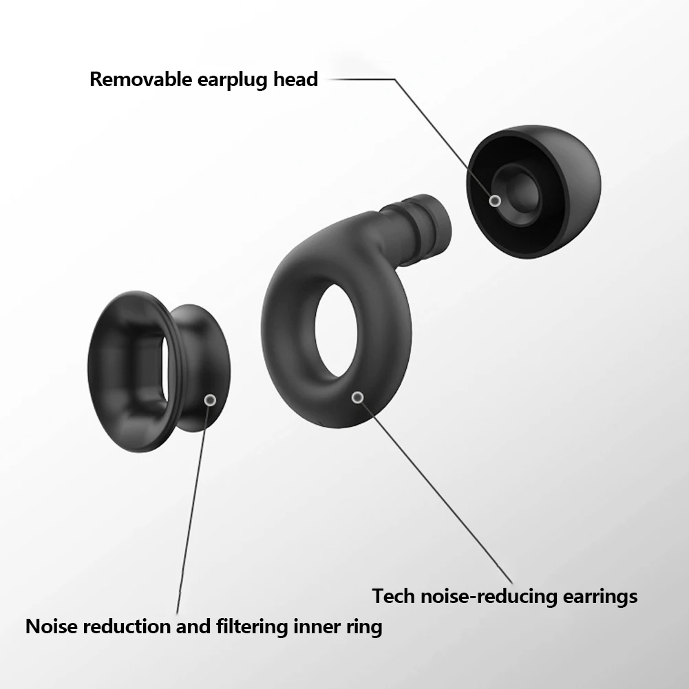 1-2 pares de protetores auriculares à prova de som para dormir, protetores auriculares para redução de ruído de motocicleta, protetores auriculares anti-ruído, equipamento para motocicleta