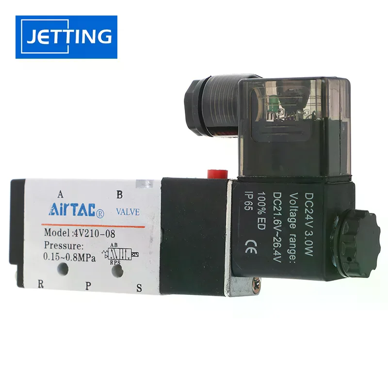 

Новый электромагнитный клапан Airtac 4V210-08 DC24V, 5-ходовой, 2-позиционный, 1/4 дюйма, 1 шт.