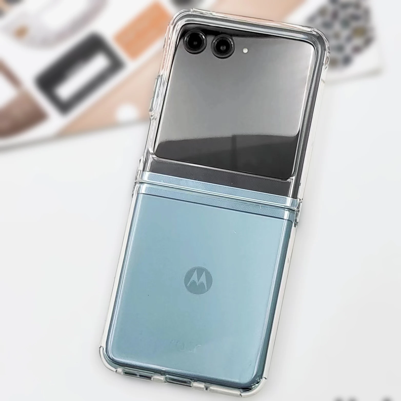 For Motorola Razr Moto Razr 40 50 Ultra razrplus 2024 Case Clear Metal Buckle Slim Fit Soft Tpu Bumper Lightweight Razr50 Fundas