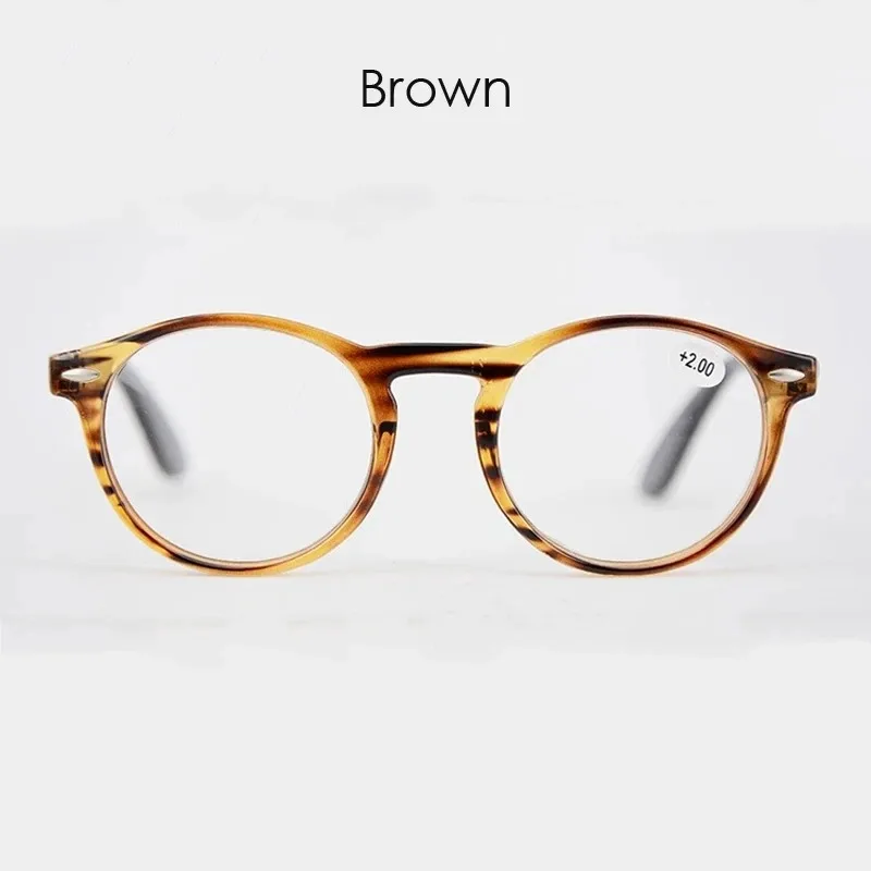Modische Runde Brillen für Damen, Fake-Computerbrille für Herren, Vintage Runde Lesebrille, Brillengestell für Frauen +0 – Detail 17