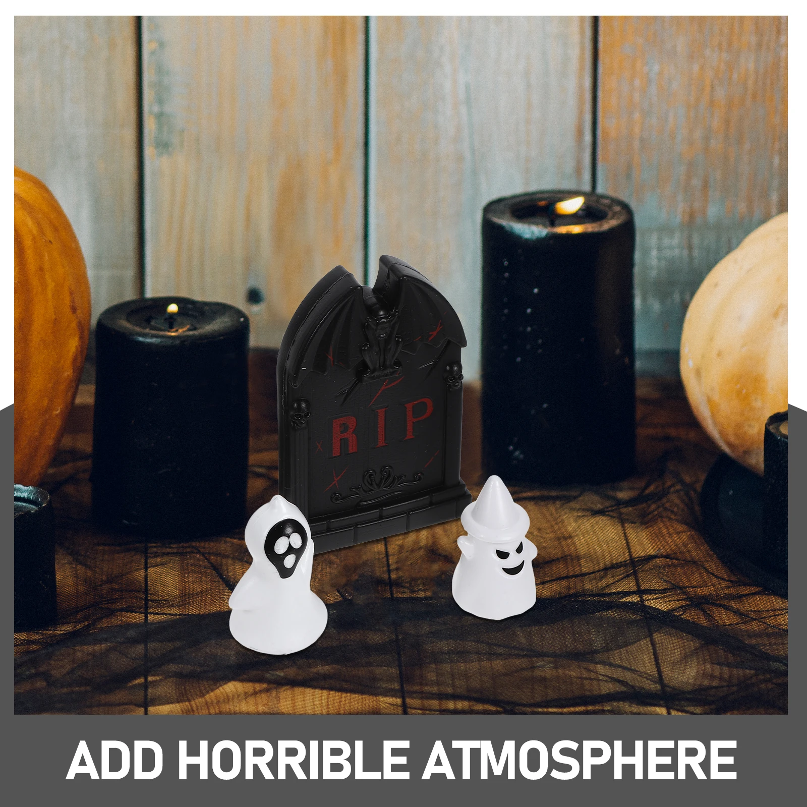 Coffin Decoration Ornaments Halloween Desktop Indoor Figurines Decorations Festival for Party Table Kit