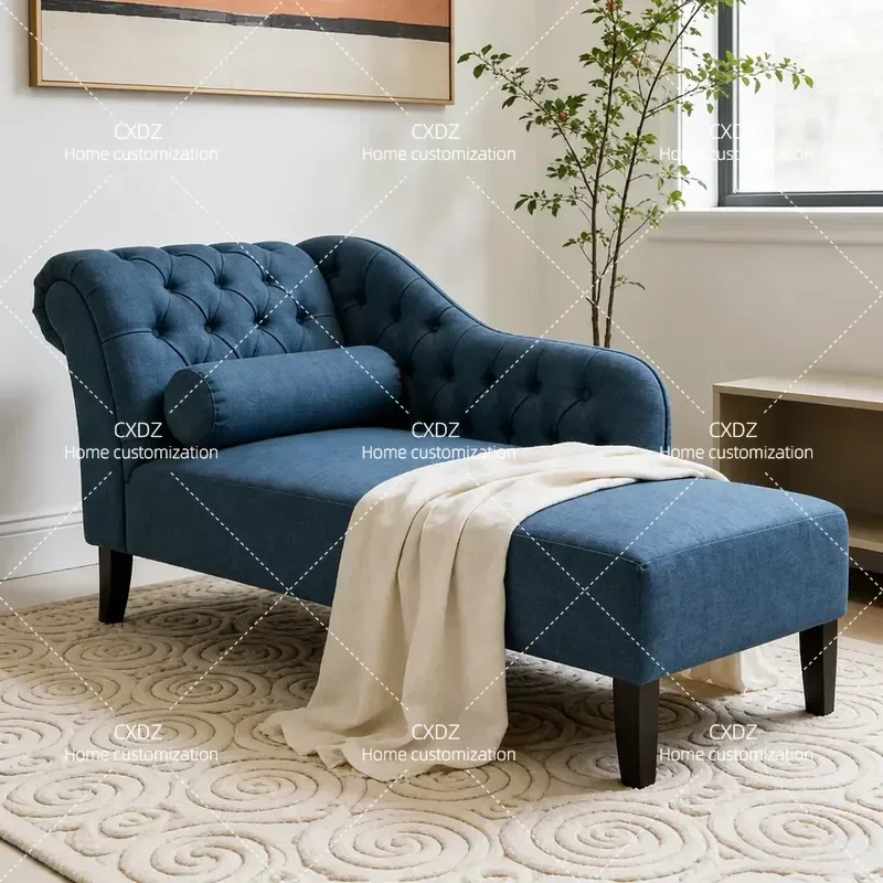 Nordic Small Stool Simple Living Room Sofa Footrest Lazy Couch Bed End Bench Fashionable Bedroom Accent Seat