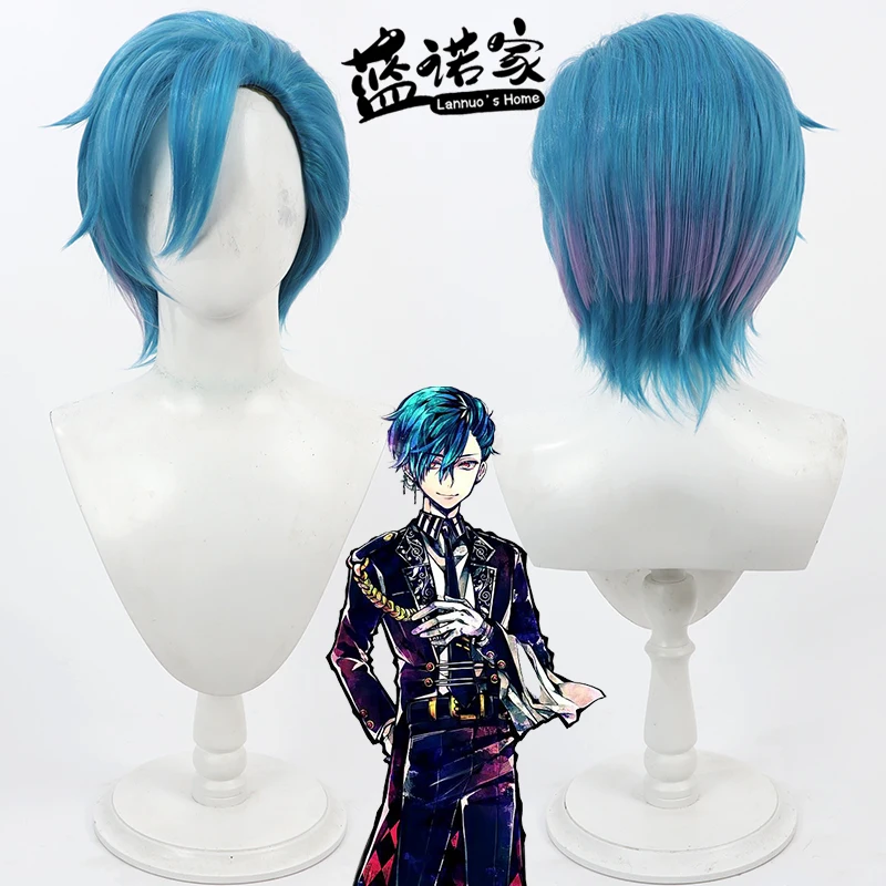Devil Butler with Black Cat Demons Duke Flauros Cosplay Wig Heat Resistant Synthetic Hair Halloween Costume Party Role Play Wigs