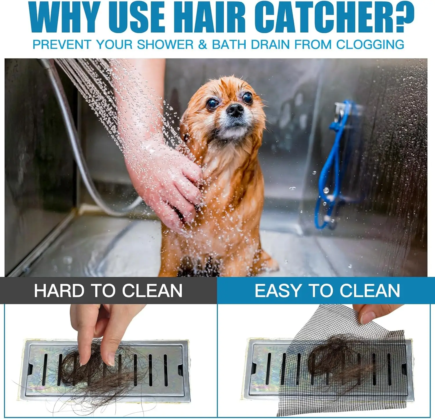 Dreno de chuveiro linear coletor de cabelo adesivo malha cortable chuveiro dreno capa adesivos para cozinha banheira