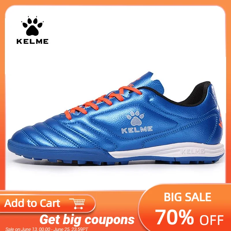 

KELME мужская тренировочная футбольная обувь TF искусственная трава противоскользящая Молодежная футбольная обувь AG Спортивная тренировочная обувь Футзалки 871701
