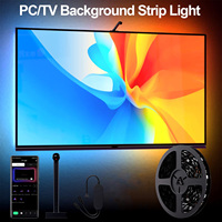 TV LED Backlight Smart Ambient Lighting TV/PC App Camera Sensor Sync USB Strip Lights Gaming Immersion TV Smart Screen Backlight