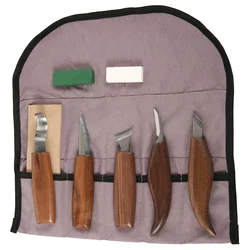 3/5/7/PCS Wood Carving Tools Chisel Woodworking Cutter Hand Tool Set Wood Carving Knife DIY Peeling Woodcarving