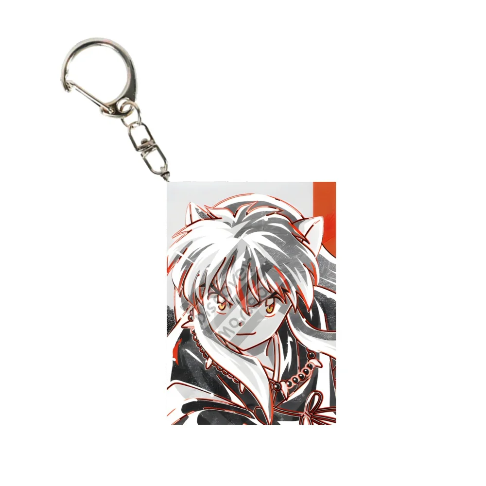 6CM Anime Inuyasha Sesshoumaru Acrylic Keychain Model Cosplay Charm Characters Ornament Accesorios Good Gifts