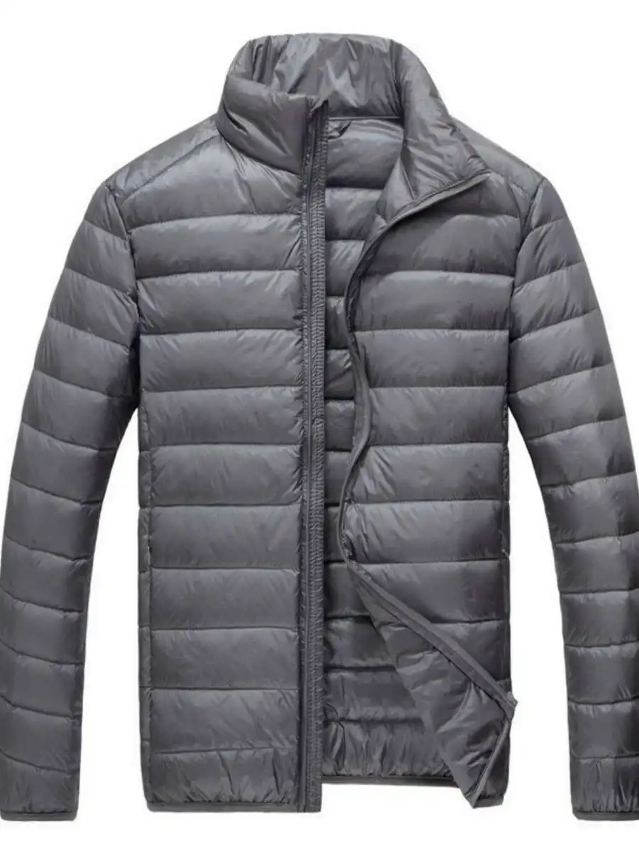 Lightweight Casual Men's down Jaet Loose Fit Stand Collar Du Feather Vest Cleanfit Sle Summer Collection Pure Color