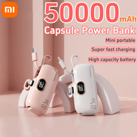 Xiaomi 50000mAh Mini Capsule Power Bank 22.5W High Capacity Super Fast Charging External Battery for iPhone Huawei Samsung